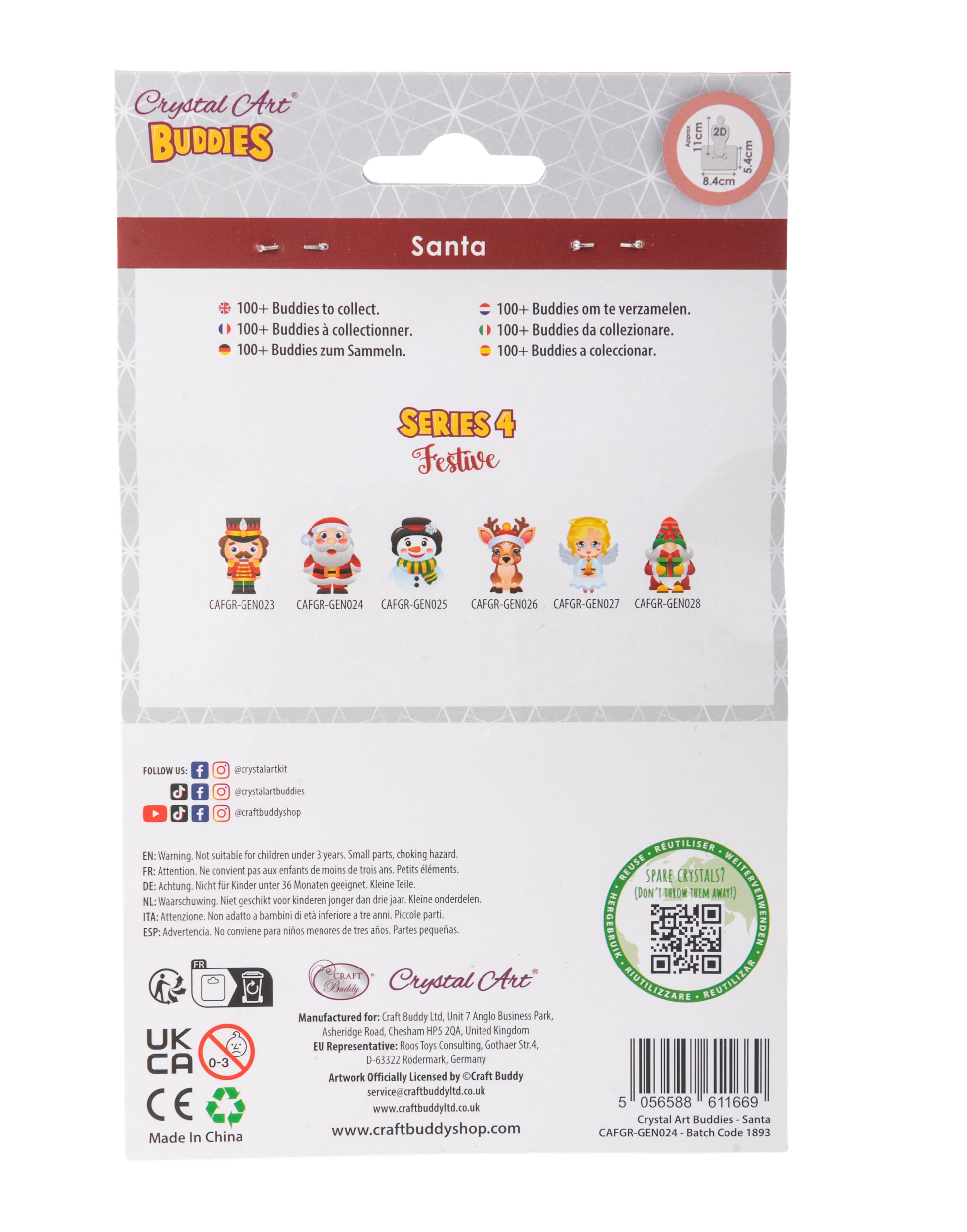 Santa Crystal Art Buddy
