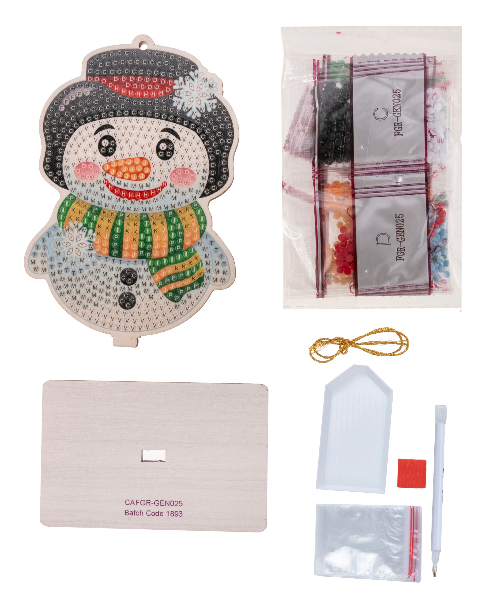 Snowman Crystal Art Buddy