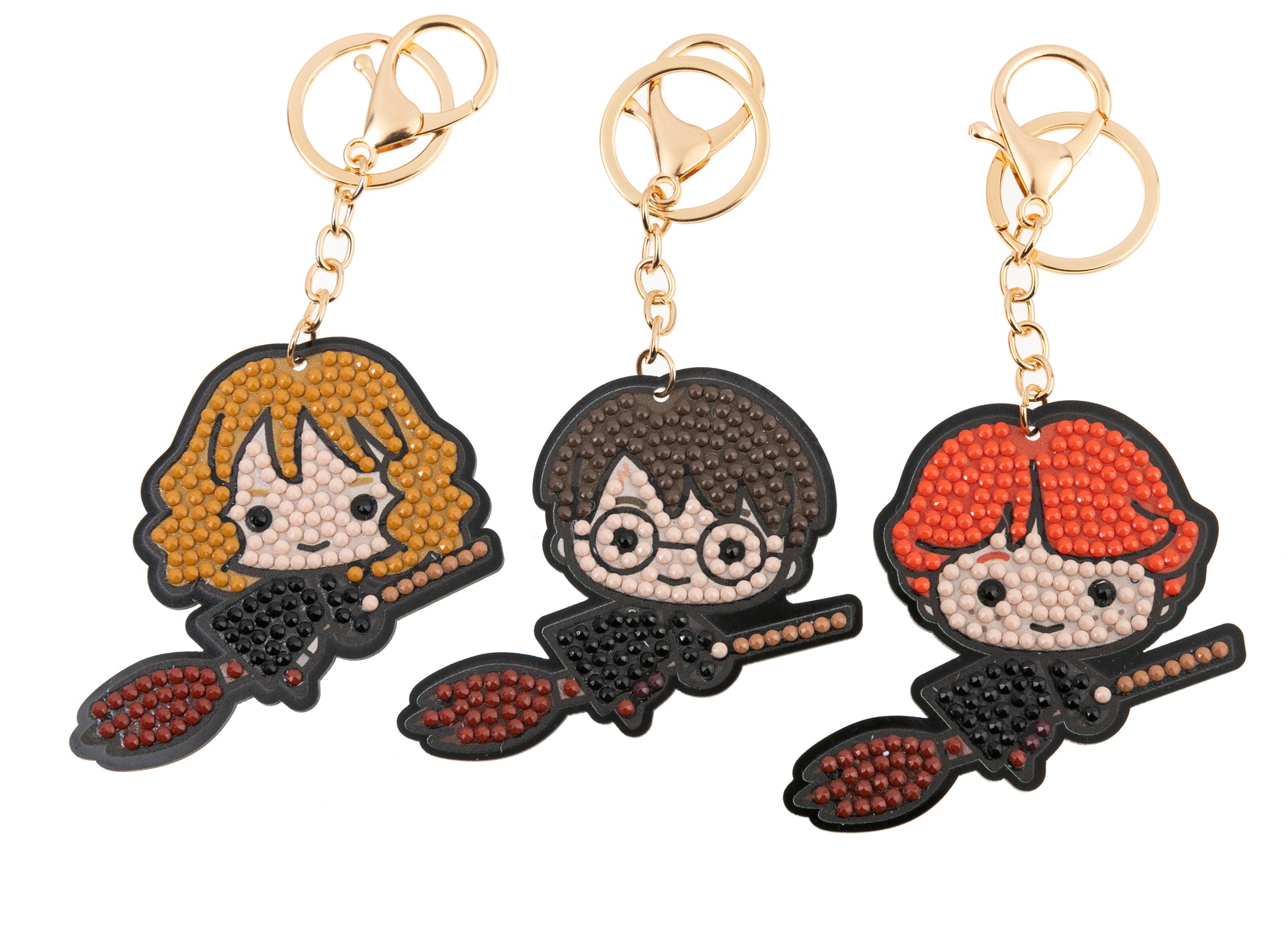 Harry Potter Crystal Art - Flying Friends Keychains