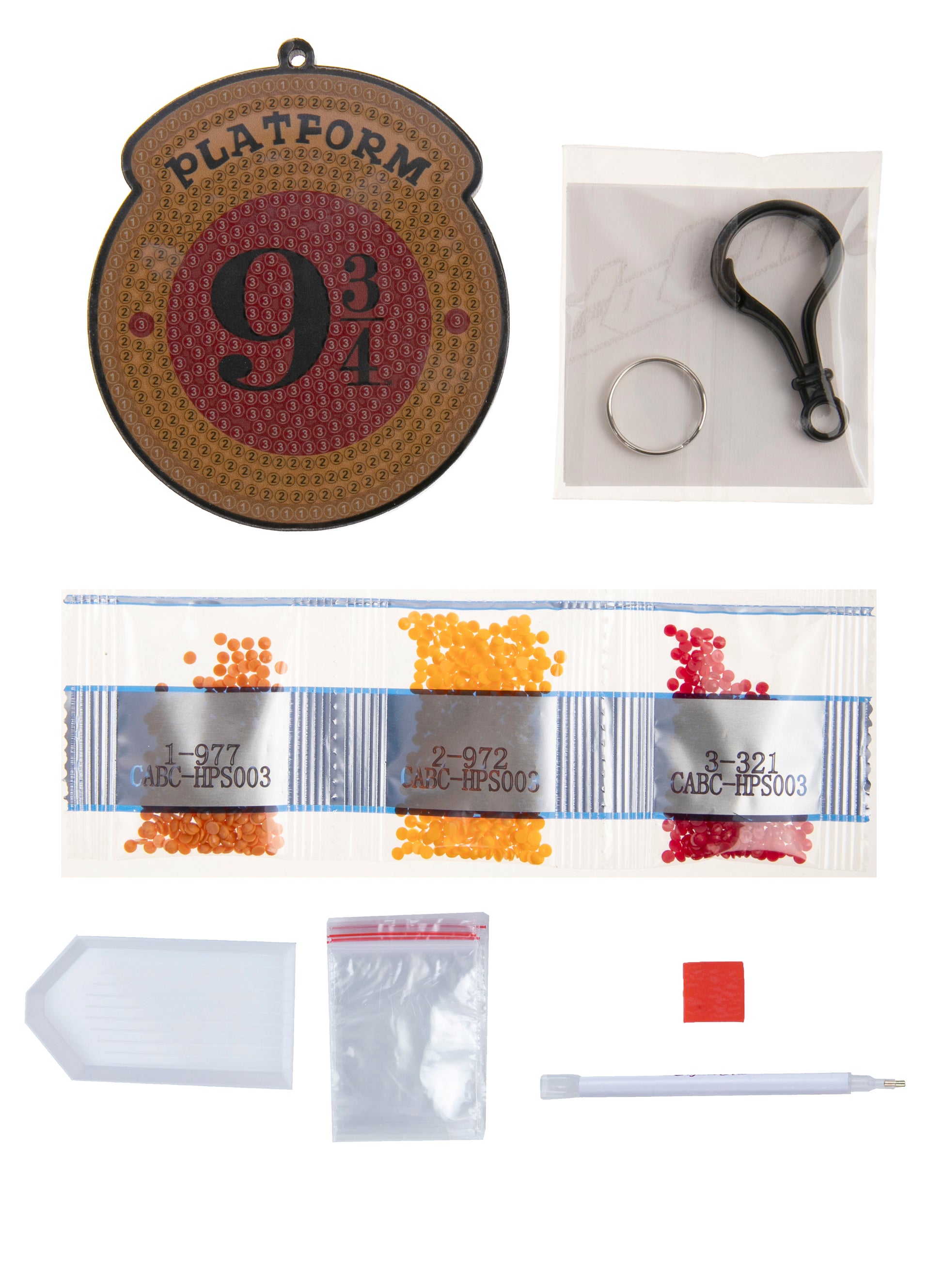 Harry Potter Platform 93/4 Crystal Art Bag Charm Kit
