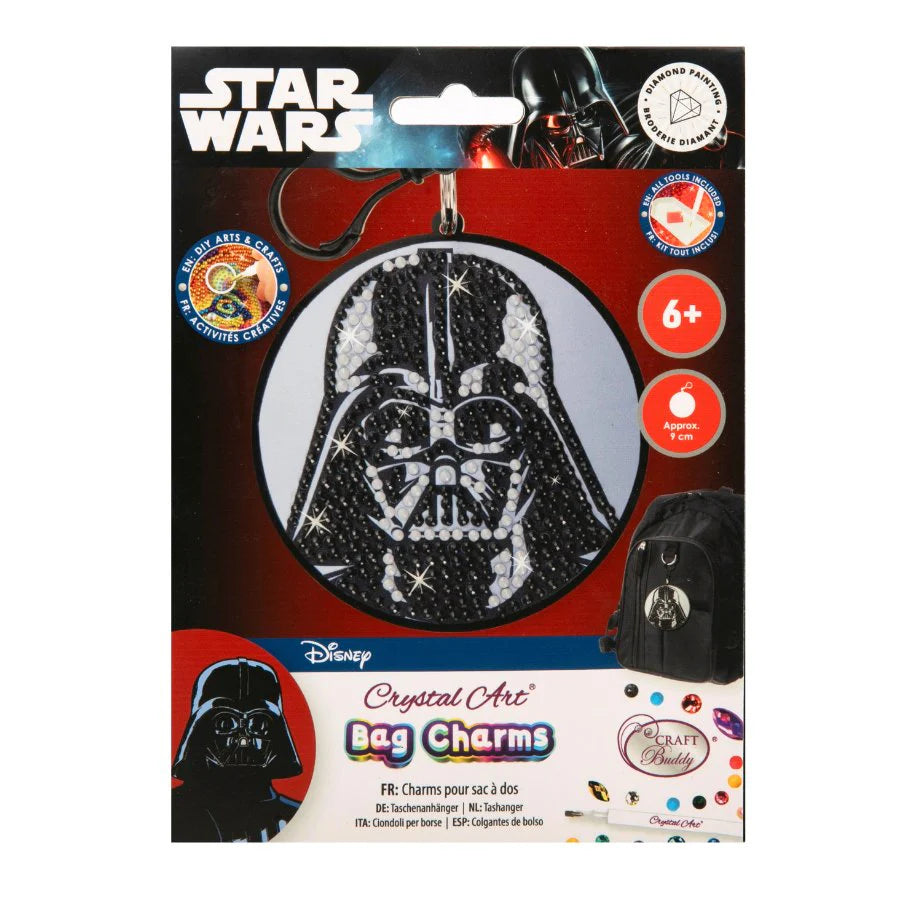 Darth Vader Crystal Art Bag Charm Kit