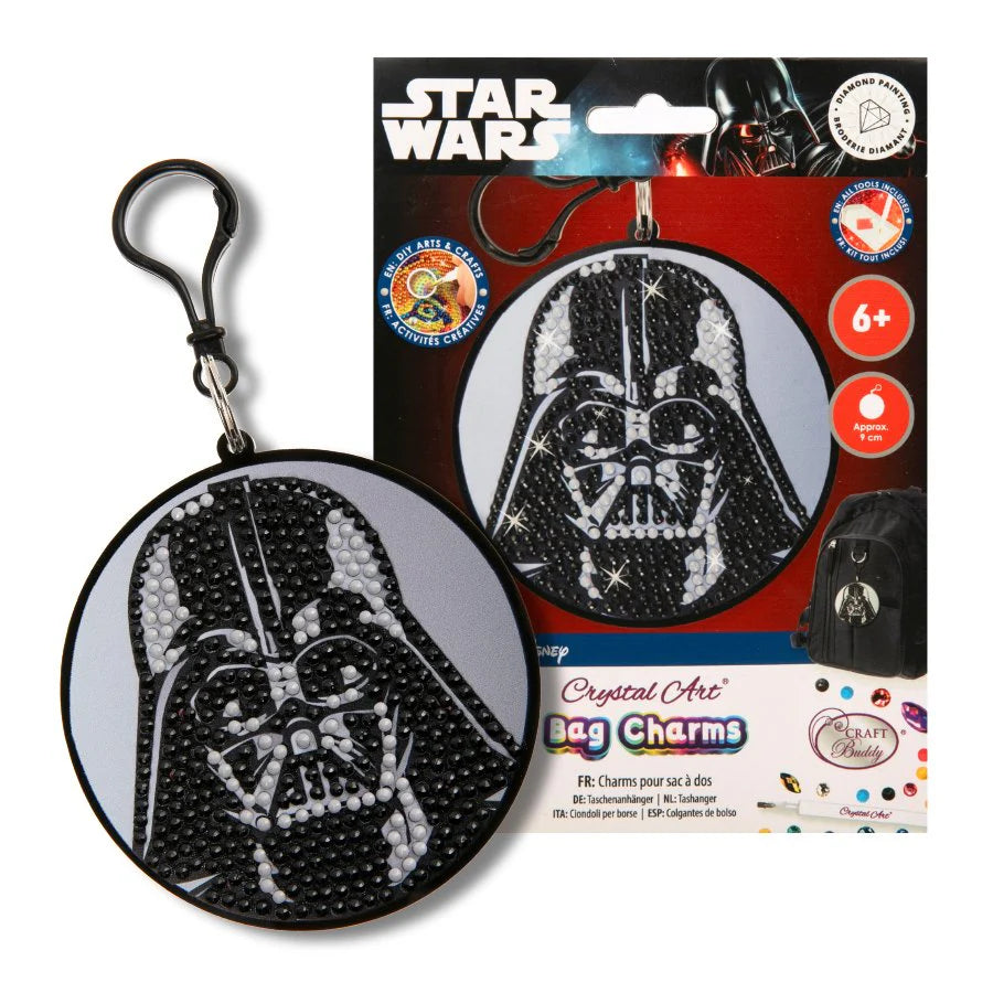 Darth Vader Crystal Art Bag Charm Kit