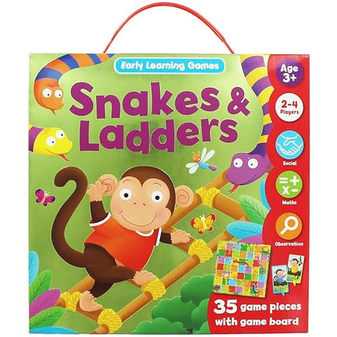 Early Learning Snakes & Ladders Game by Igloo books