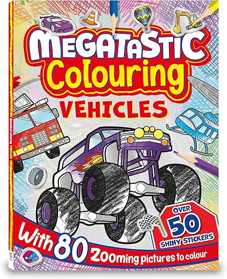 Megatastic Colouring Vehicles by Bookoli