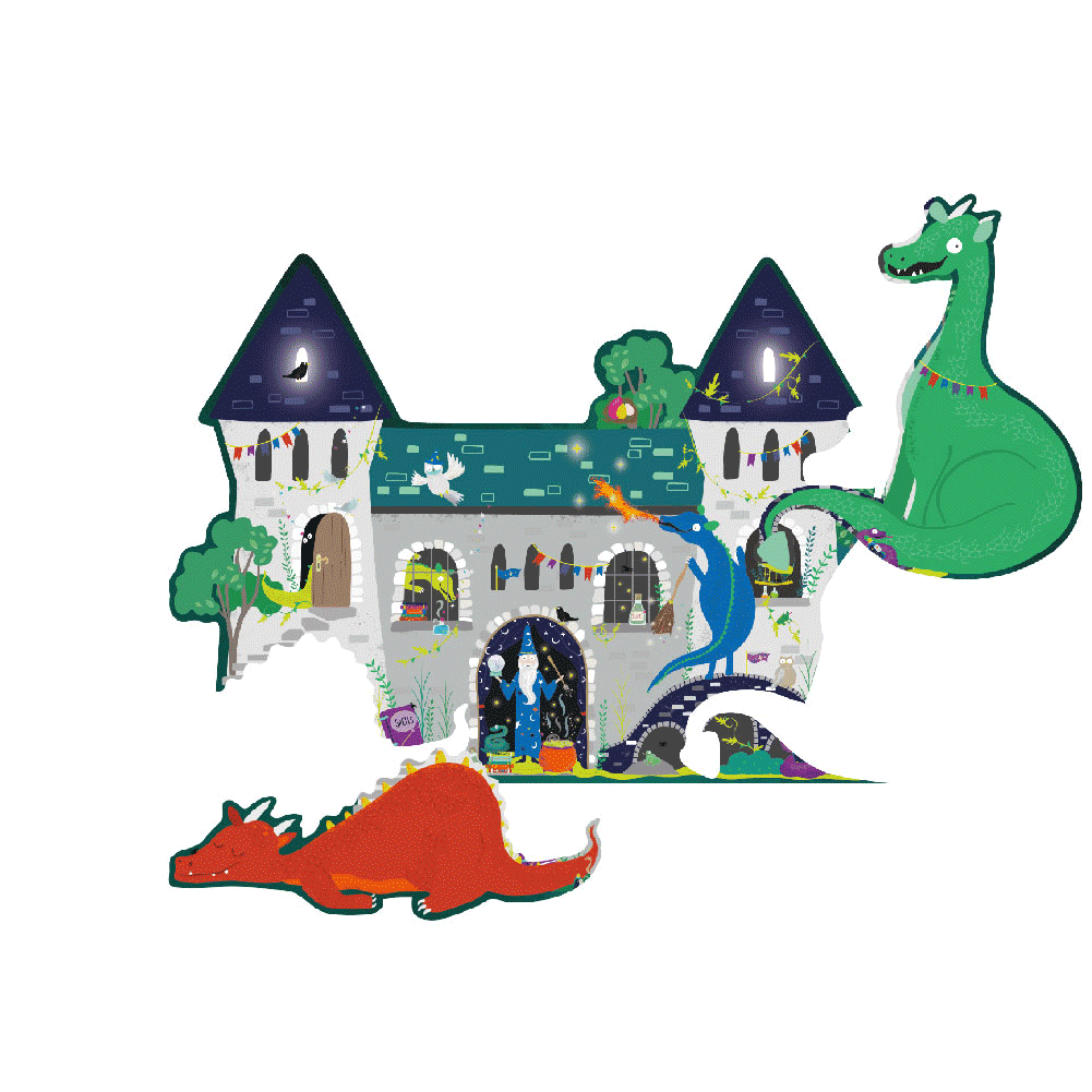 100 Piece 3 in 1 Jigsaw - Spellbound